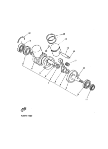 RZ350 ｸﾗﾝｸｼﾔﾌﾄ. ﾋﾟｽﾄﾝ