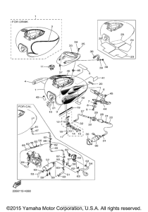 XVS11AWYR Топливный бак