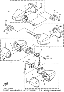 YZF600RP Поворотники