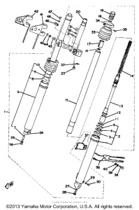 DT400E Передняя вилка