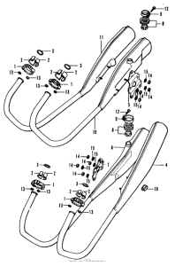CB350 Глушитель