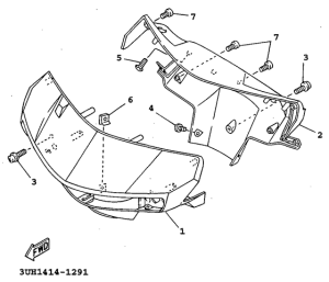 XC150I Обтекатель 1