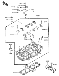 ZX600 Головка цилиндров