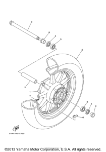 XV17AWWC-F Переднее колесо