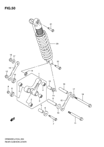 DR650 Втулки заднего рычага