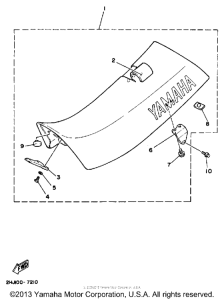 YZ490W Сиденье