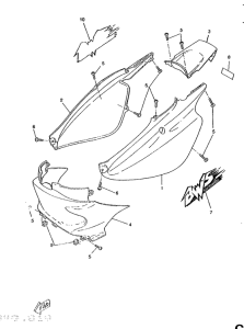 CW50RS Side cover  /  oil tank