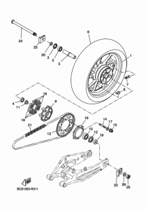 MTT690-U Переднее колесо