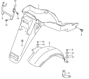 UE150 Заднее крыло