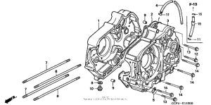 XR70R Картер двигателя