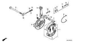 Z50J Задний тормоз
