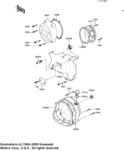 KZ1100 Крышки двигателя