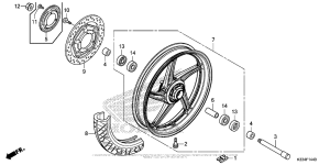 CBR300R Переднее колесо