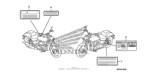 VT750C2B Лейбл предостережения