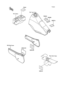KL250 Наклейки