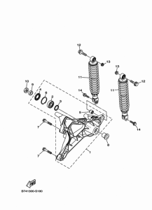 CZD300A Rear arm & suspension