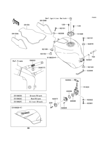 ZX636 Топливный бак