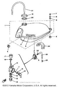 DT175H Топливный бак