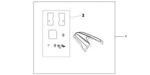 CB600F (ABS) Rear seat cowl nh-a84p