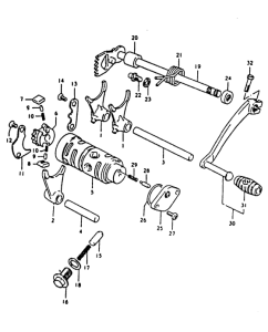 TS125 Переключение передач
