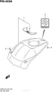 VZ800 Fuel Tank Cover