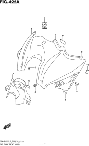 GSX-S1000 (ABS) Fuel Tank Front Cover
