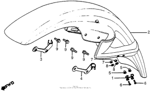 CX500 Переднее крыло