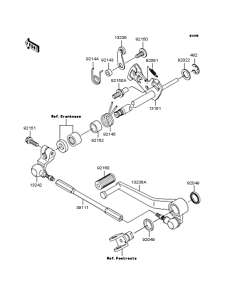 ZX900 Механизм переключения передач