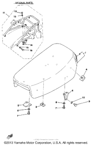 DT175F Сиденье