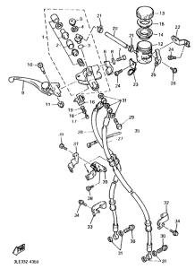 FZR1000 Главный тормозной цилиндр