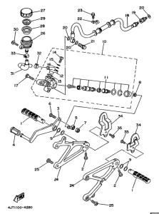 TZ125 Stand. footrest