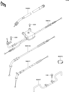 ZG1200 Тросы управления