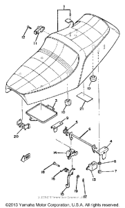 XS850G Сиденье