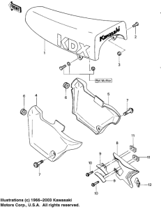  Seat / side covers / chain cover