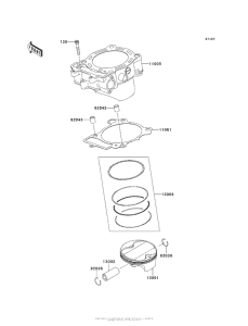  Цилиндр и поршни