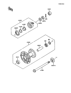KMX200 Переднее колесо