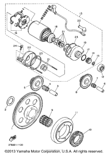XT600EE Муфта стартера