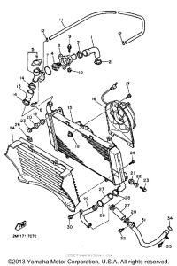 FZ700TC Радиатор и Патрубки