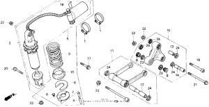 VFR750R Амортизатор