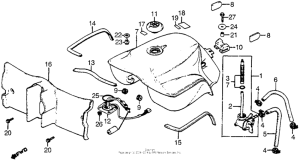 CX500 Топливный бак