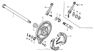 MR175 Задний тормоз