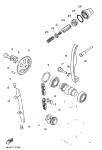 SR500 Camshaft. chain
