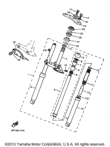 PW50K1 Передняя вилка