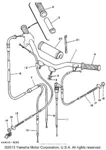 PW50K Handlebar-cable