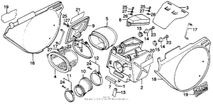 MR250 Air cleaner + side cover