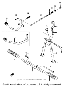 YJ2 Stand - brake pedal