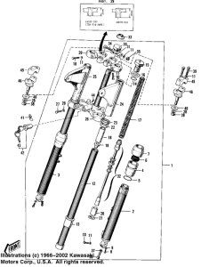  Вилка передней оси