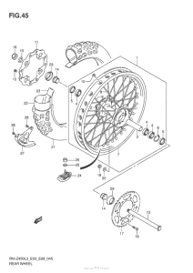 RM-Z450 Переднее колесо