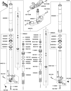 ZX636 Передняя вилка