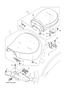 XV1600A Сиденье